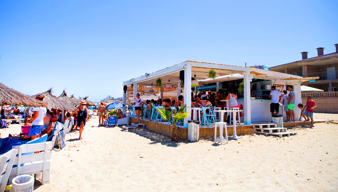 Chiringuito la cangreja la manga playa el galúa del mar menor mar mediterráneo